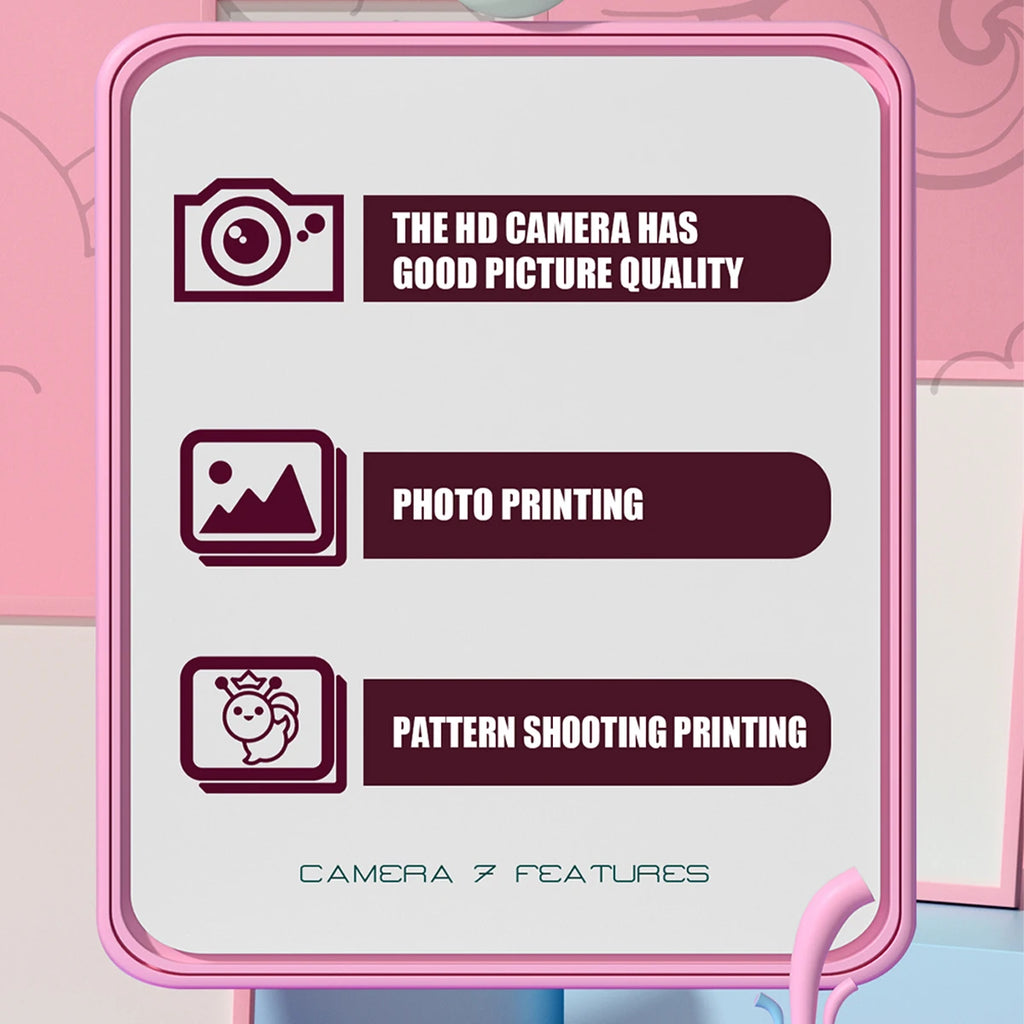 מצלמת הדפסה מיידית לילדים ומבוגרים