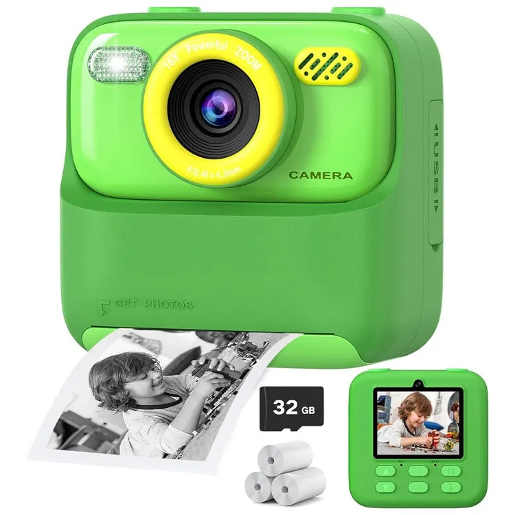 AMORUS Kids Camera Instant Dual Lens Selfie
