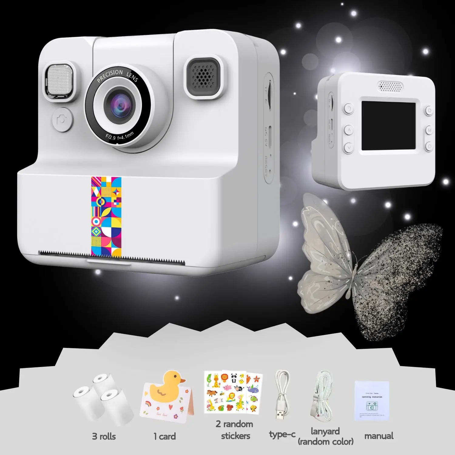 Classic Kids Instant Print Camera w/ 32GB Memory Card